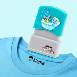 Personalizado-feito kidsstamp nome selo diy para crianças nome selo estudante roupas capítulo não é fácil de desaparecer personalizado selo adesivo presente