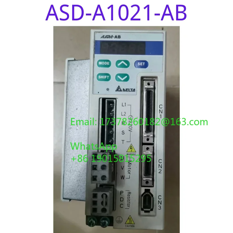 

The second-hand ASD-A1021-AB 1KW function test of the driver is intact