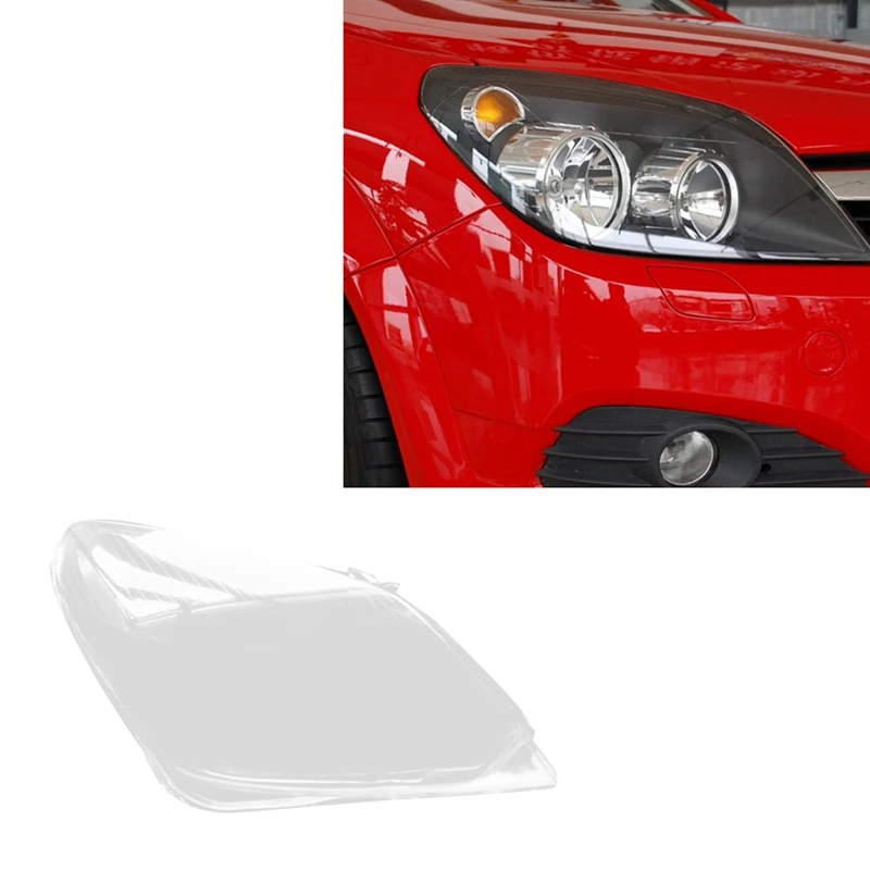 

Car Headlight Shell Lamp Shade Transparent Lens Cover Headlight Cover For Opel Astra 2004-2010-A85E