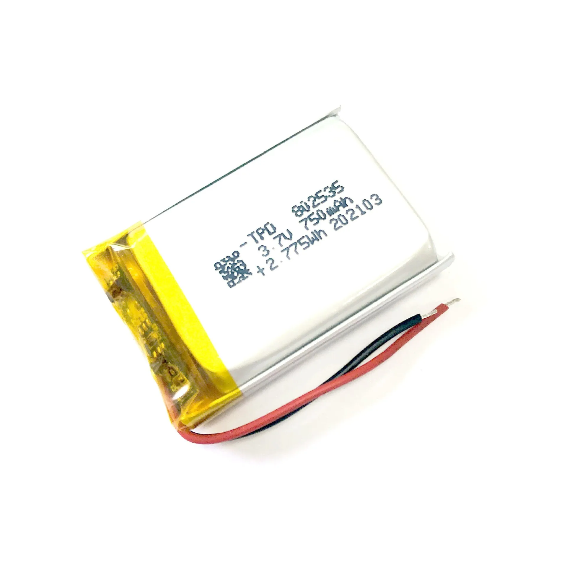 Manufacturer Wholesales 802535 Polymer Lithium Battery 3.7V for Beauty Devices, Bluetooth Speaker, Massage Gun, 750mAh Battery