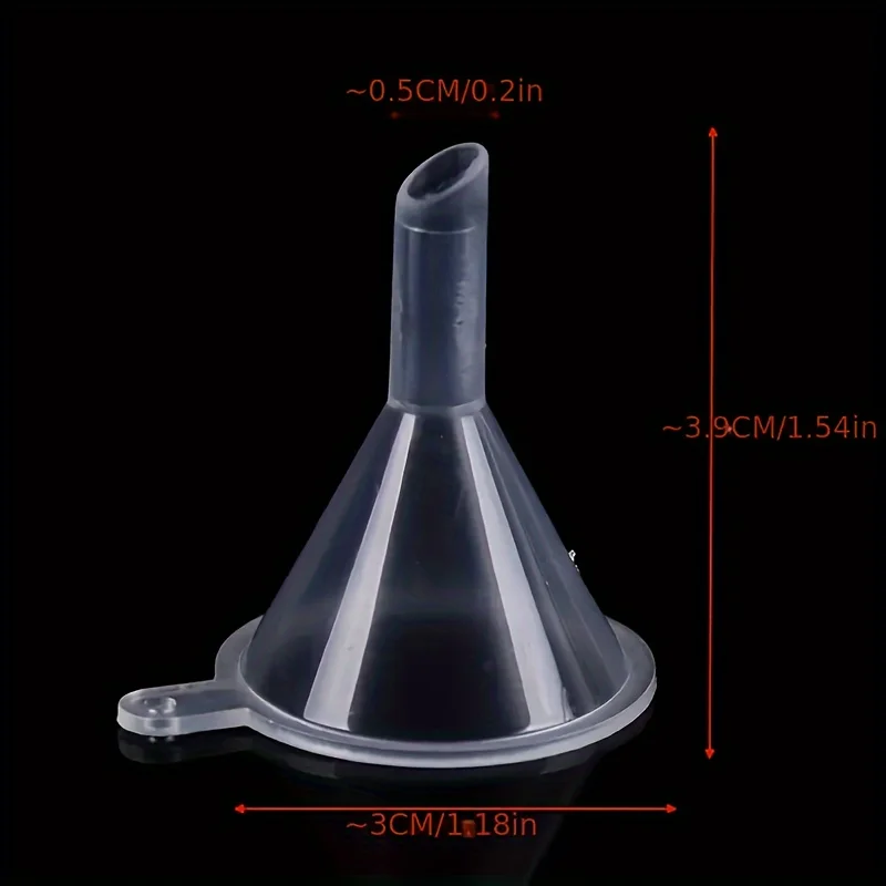 5/10pcs Transparent Plastic Funnel - Mini Liquid Filling Tool for Perfume Essential Oil Crafts Funnel view 5
