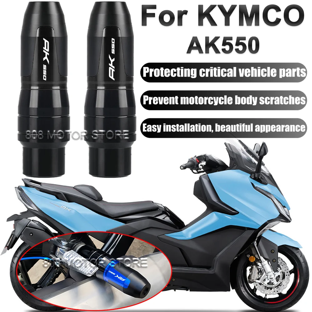 

For Kymco AK550 ak550 Motorcycle CNC Accessoires Falling protection Exhaust Slider Crash