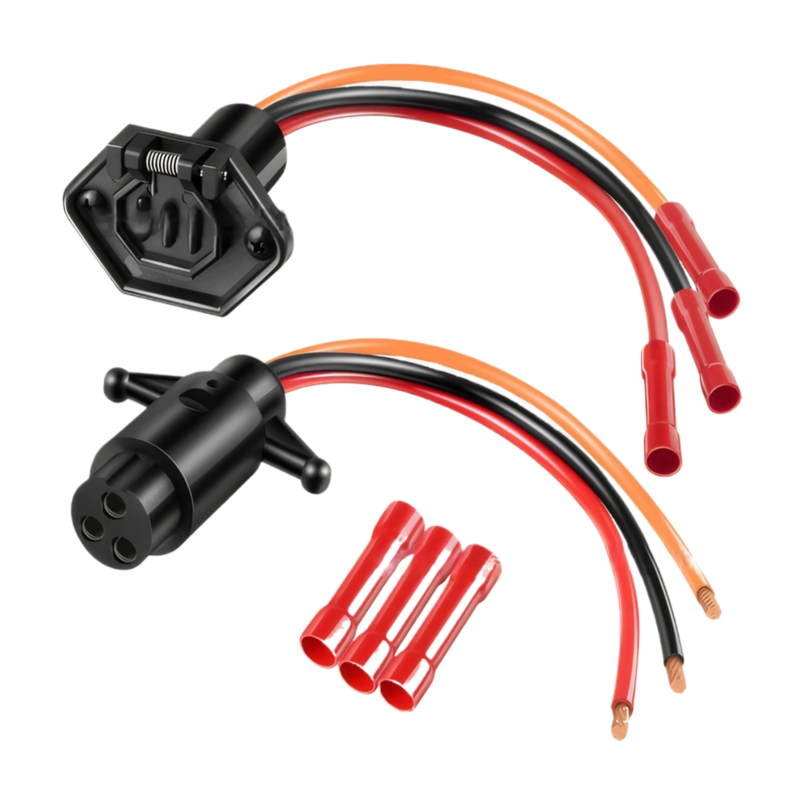 2 enchufes de Motor de arrastre hembra fáciles de instalar, Conector de Motor impermeable de amplia compatibilidad