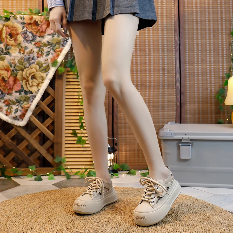 2024 New Casual Canvas Platform Women Sneakers Lolita Sports Shoes Tennis Flat Vulcanize Running Fashion Womenshoes