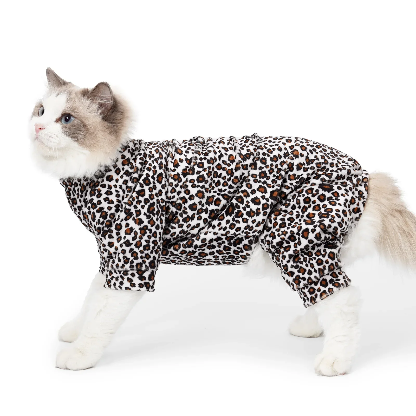 New Leopard Model  Can Be Traction Cat Clothes Four-legged Models Pet Clothes