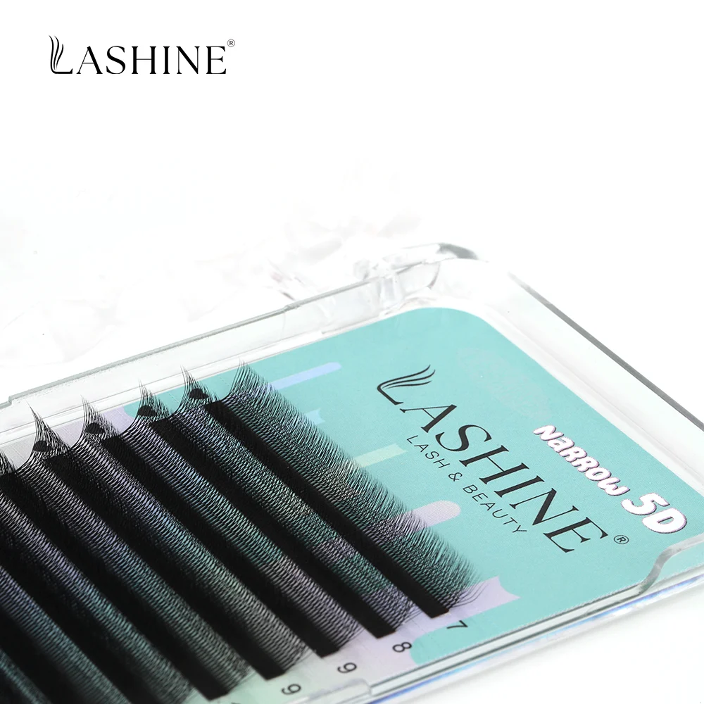 Lashine Schmale Form YY / 3D / 4D / 5D W Wimpernverlängerungen Vorgefertigte Fächer Natürlicher Weicher Flauschiger Look Volumen-Wimpern – Detail 5