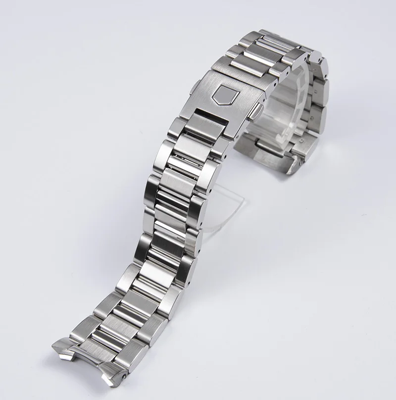 Solid Stainless Steel Strap 22mm 24mm Bracelet Watch Strap For Tag Heuer Calera Series Watch Accessories Band Steel Silver