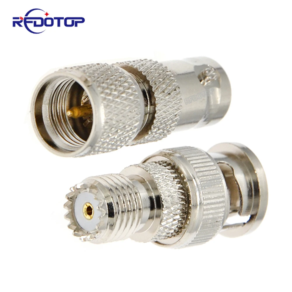 

10Pcs/Lot Mini UHF to BNC Male Plug to Female Jack RF Adapter Connector Coaxial High Quanlity 50ohm