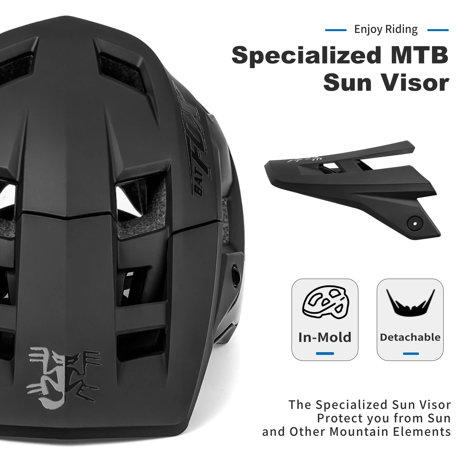 BATFOX New MTB Helmet Ultralight Mountain Road Bike Helmets Cycling Men Women Bicycle Helmet Capacete Ciclismo Casco Ciclismo