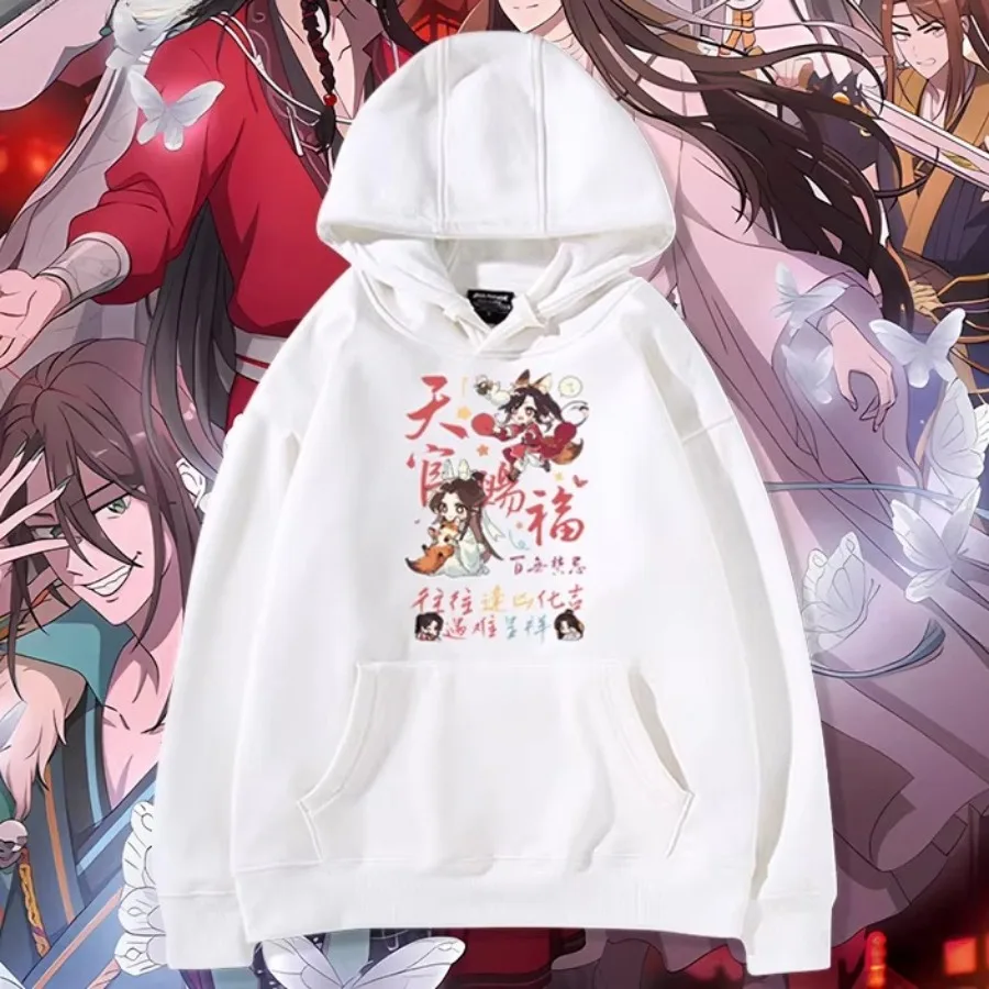 

Аниме Heaven Official's Blessing Толстовка Tian Guan Ci Fu Забавная мужская толстовка Harajuku Street Wear Флисовый пуловер Толстовка