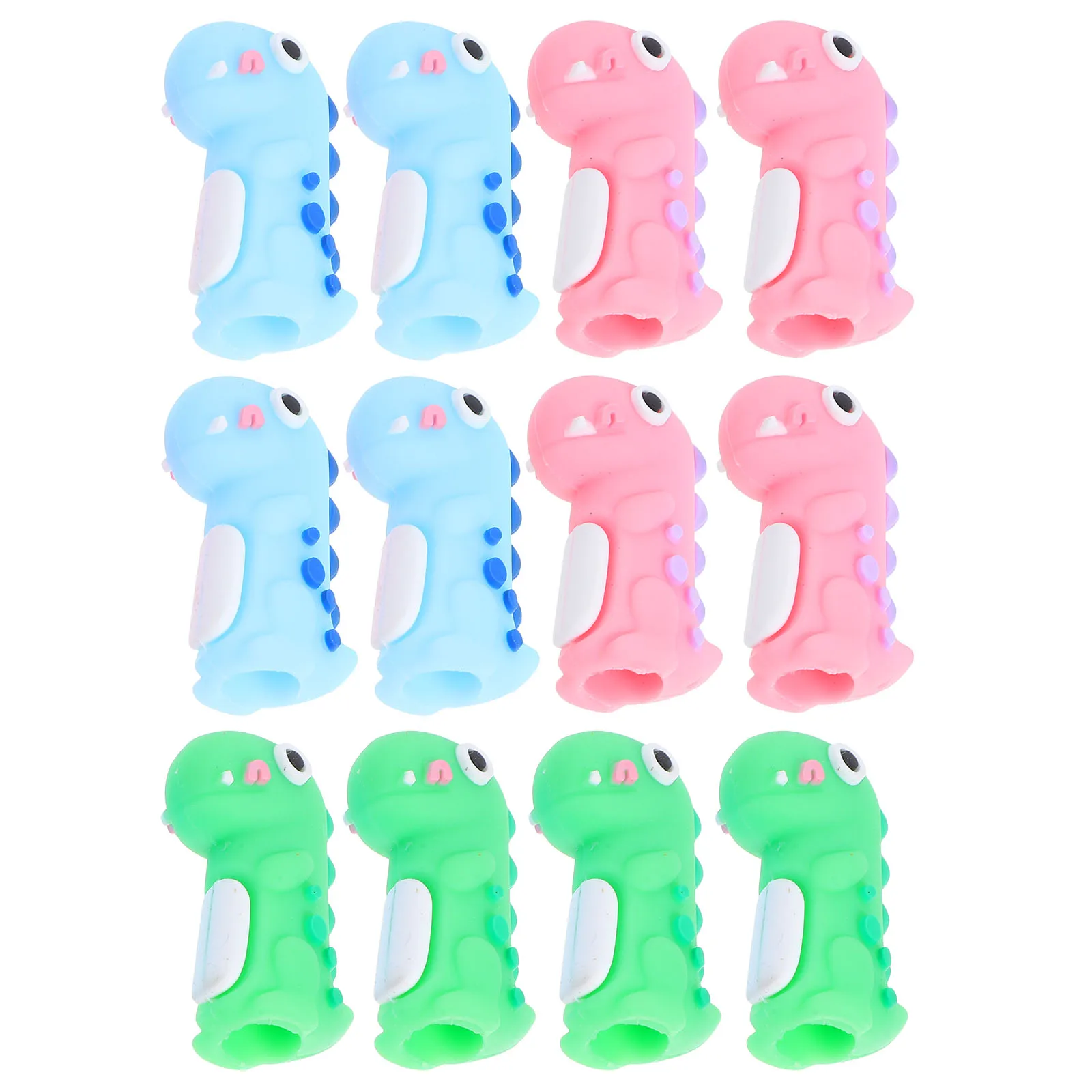 

12 Pcs Animal Pen Set Toppers Classroom Rewards and Prizes Cute School Supplies Cartoon Pencil Decoration Charm Cap
