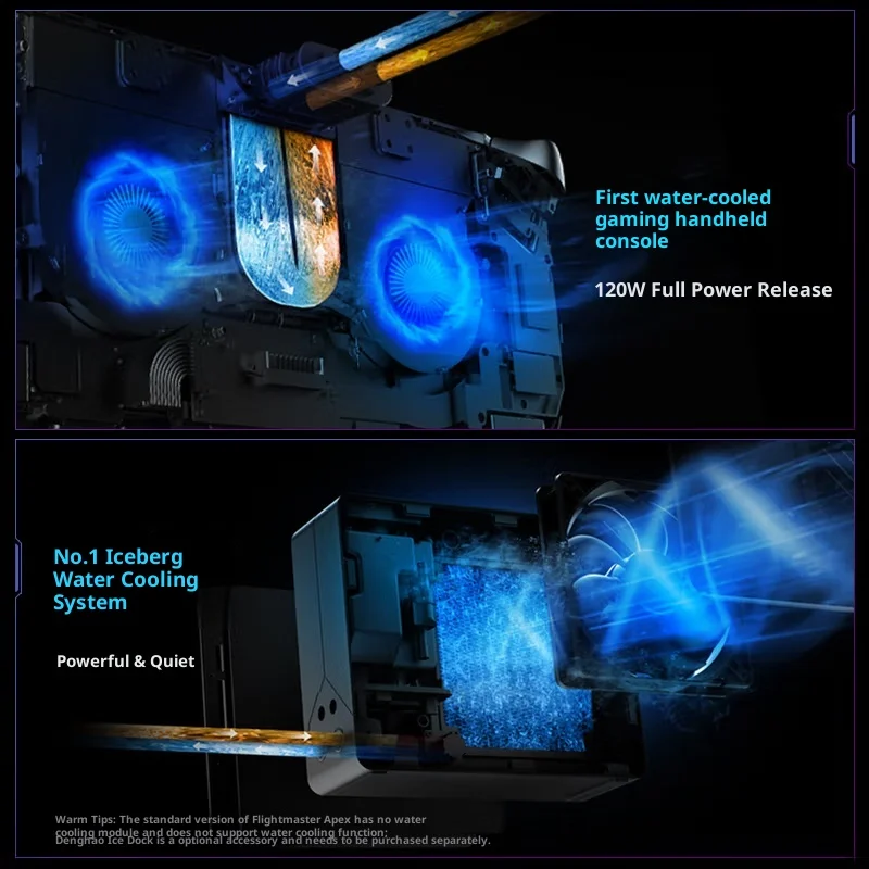 مشغلات الألعاب المحمولة OneXPlayer Fly APEX AMD MAX+395 128GB+2TB Windows11 وحدة تحكم ألعاب محمولة مبردة بالماء مع بطارية 85WH #3