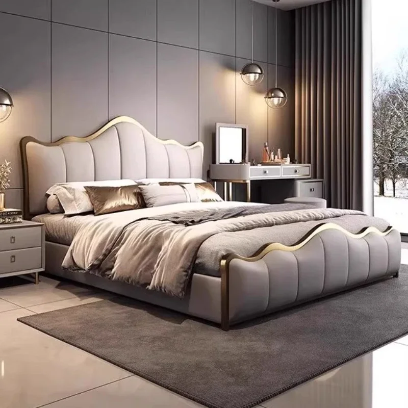 

180x200cm Headboard frames andbed bases bedroom furniture Bed table luxury king sizebed full size bed full marriage bedrooms