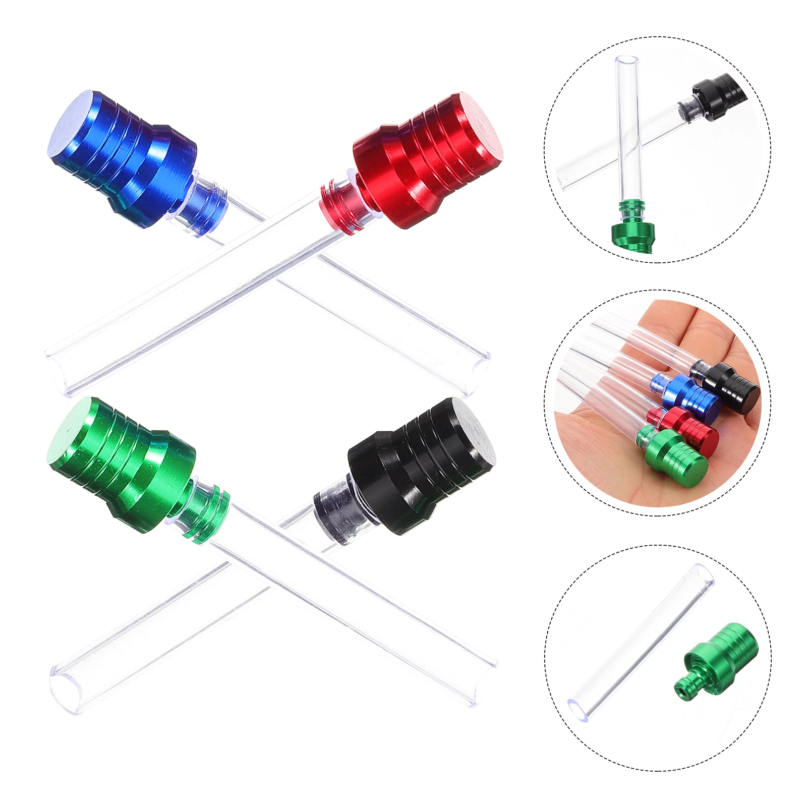 

4pcs Motorcycle Fuel Tank Vent Cap Hose Durable Plastic Aluminum Alloy Gas Cap For Atv Off-Road Dirt Bike Sand