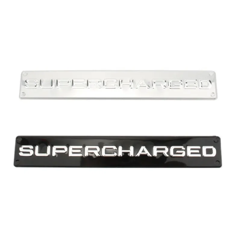 

SUPERCHARGED Badge alloy thin Car stickers for car Exalted Creation Mechanical Enhancement original accessories Body logo