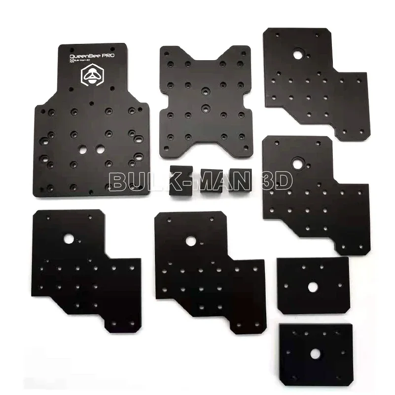 QueenBee PRO CNC machining Plates Kit 6063-T5 aluminum thickness 10mm for QueenBee CNC Router Machine CNC Wood Engraver 13Pcs