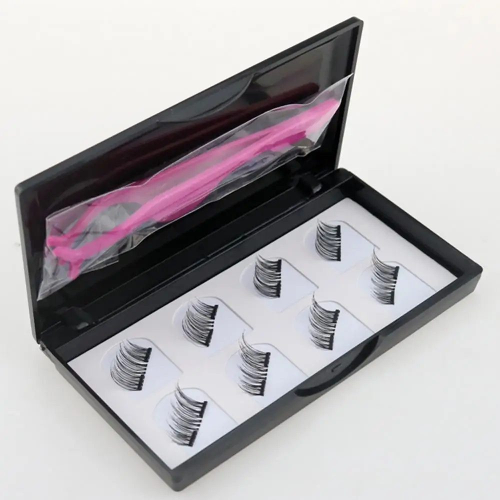 8Pcs Magnet Natural False Eyelashes Magnetic Long Natural Fake Lashes Tweezer Eyelash Extention Dramatic Lashes Makeup Tools