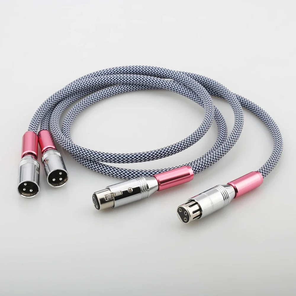 Audiocrast XLR Аудио посеребренный аудиокабель Hi-Fi XLR Аудио-видео кабель 1M xlr