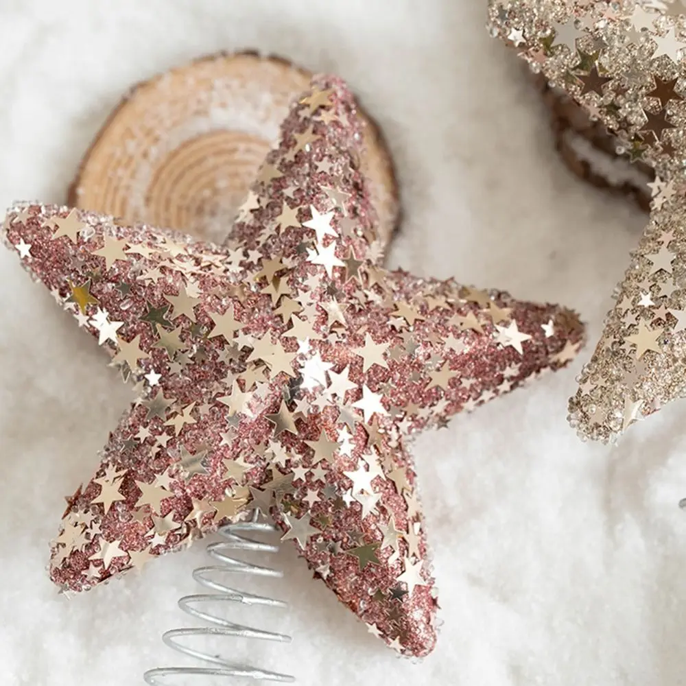 تصميم جوفاء عيد الميلاد ستار توبر لامعة DIY شجرة عيد الميلاد شنقا زخرفة فريدة من نوعها شجرة عيد الميلاد قلادة عطلة ديكور