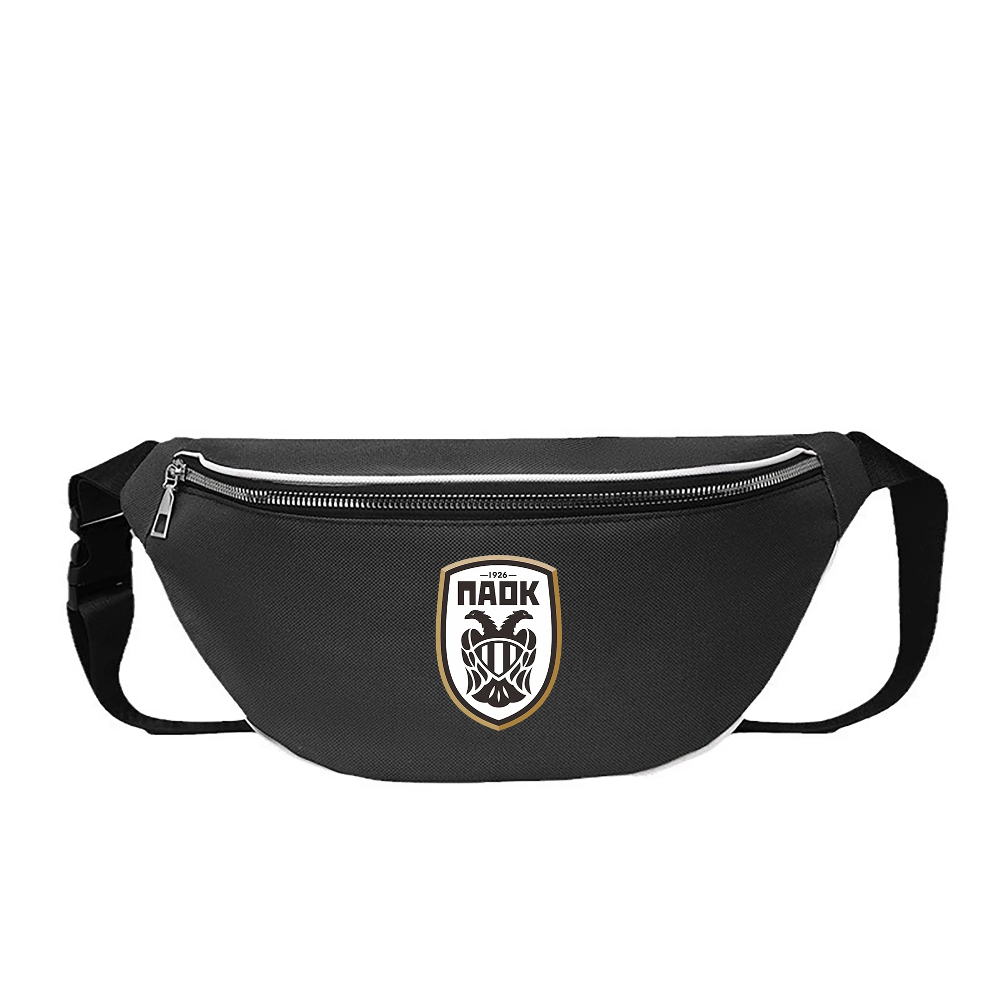 

Thessaloniki Paok Waist bag Shoulder Bag Chest Bag Unisex Canvas Leisure Sports Small Backpack Support Picture Custom YB-225
