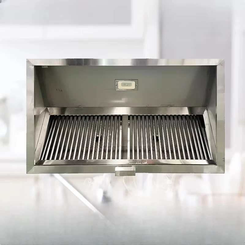 2025 Stainless Steel Electric Kitchen Exhaust Hoods Custom Chimney Range Hood Commercial Hotels Gas Powered-Direct Factory