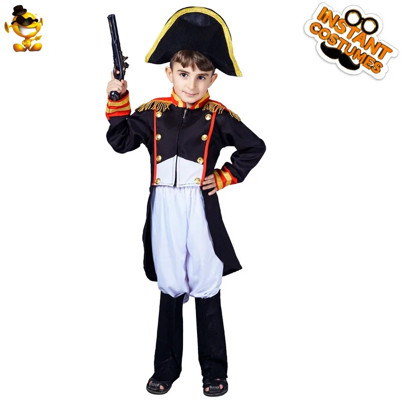 

Halloween Children's Men's Napoleon Stage Performance Dress Children's Day Boy General Tail Coat Set Party Cosplay Costume