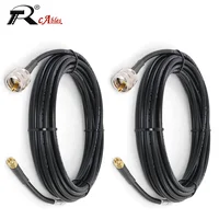 Cable Coaxial RF LMR240 PL259 UHF macho SO239 UHF hembra a SMA macho antena de señal puente adaptador de onda estacionaria de baja pérdida