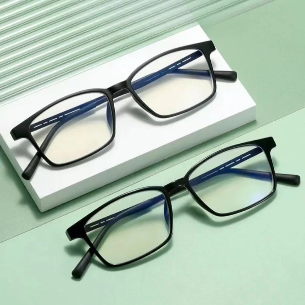 Fashion Anti-blue Light Rectangular Reading Glasses Ultra-light Glasses