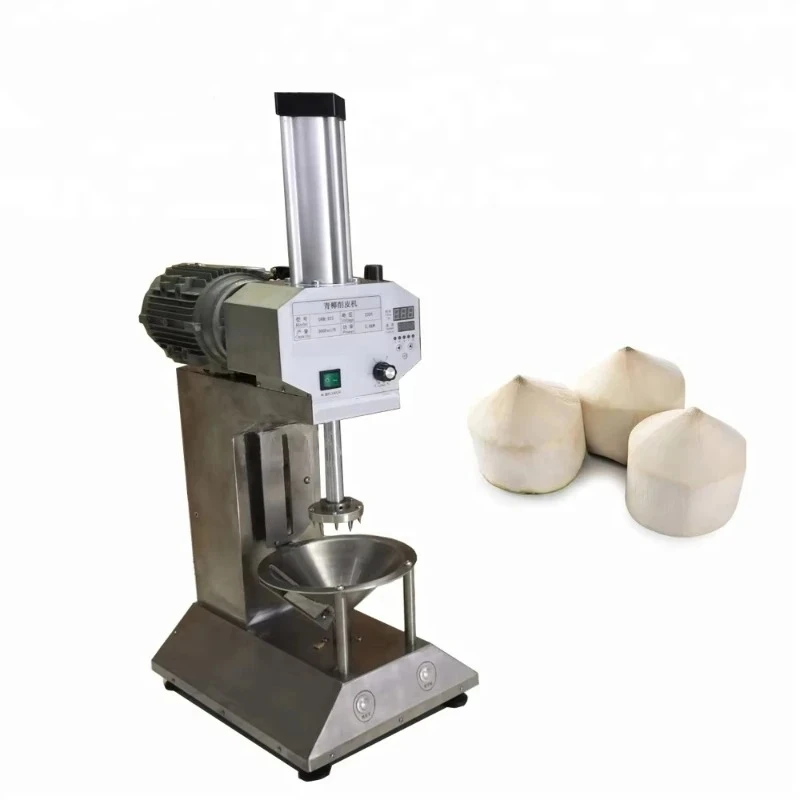 

High-efficiency green coconut peeler