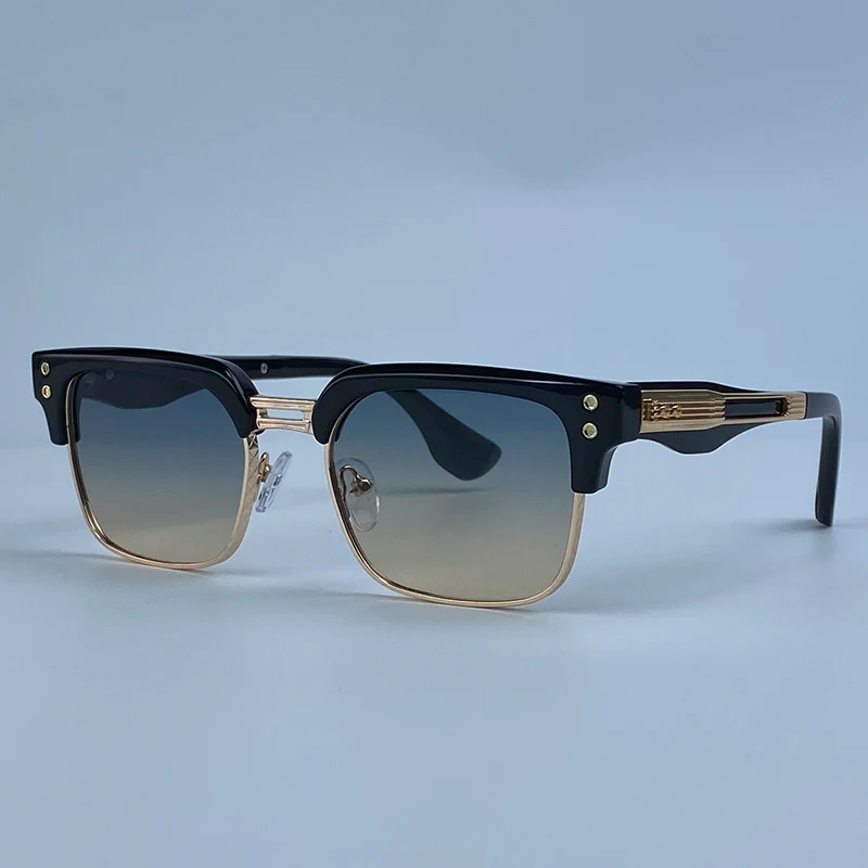 Retro Quadratische Punk-Sonnenbrille für Herren 2026 Luxus Designer Vintage Farbwechselnde Fahr-Steampunk-Sonnenbrille für Männer Eyewear Shades – Detail 14