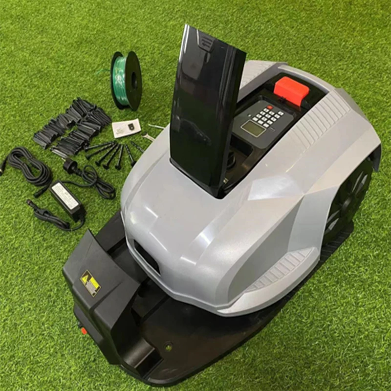 Robot Lawn Mower for 3000㎡ Grass,Time&Data Set System,Automatic Avoid-obstacle,4.4Ah Li-ion Battery,Water Proof IPX4