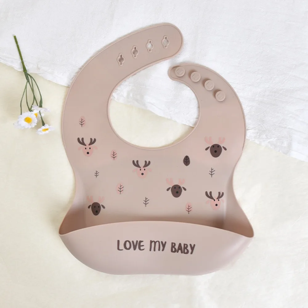 

Soft Baby Feeding Bib​ Skin-Friendly ​Easy to Clean​ ​Adjustable Drool Bib​ ​Adjustable Neckband​ ​Fashionable Design​