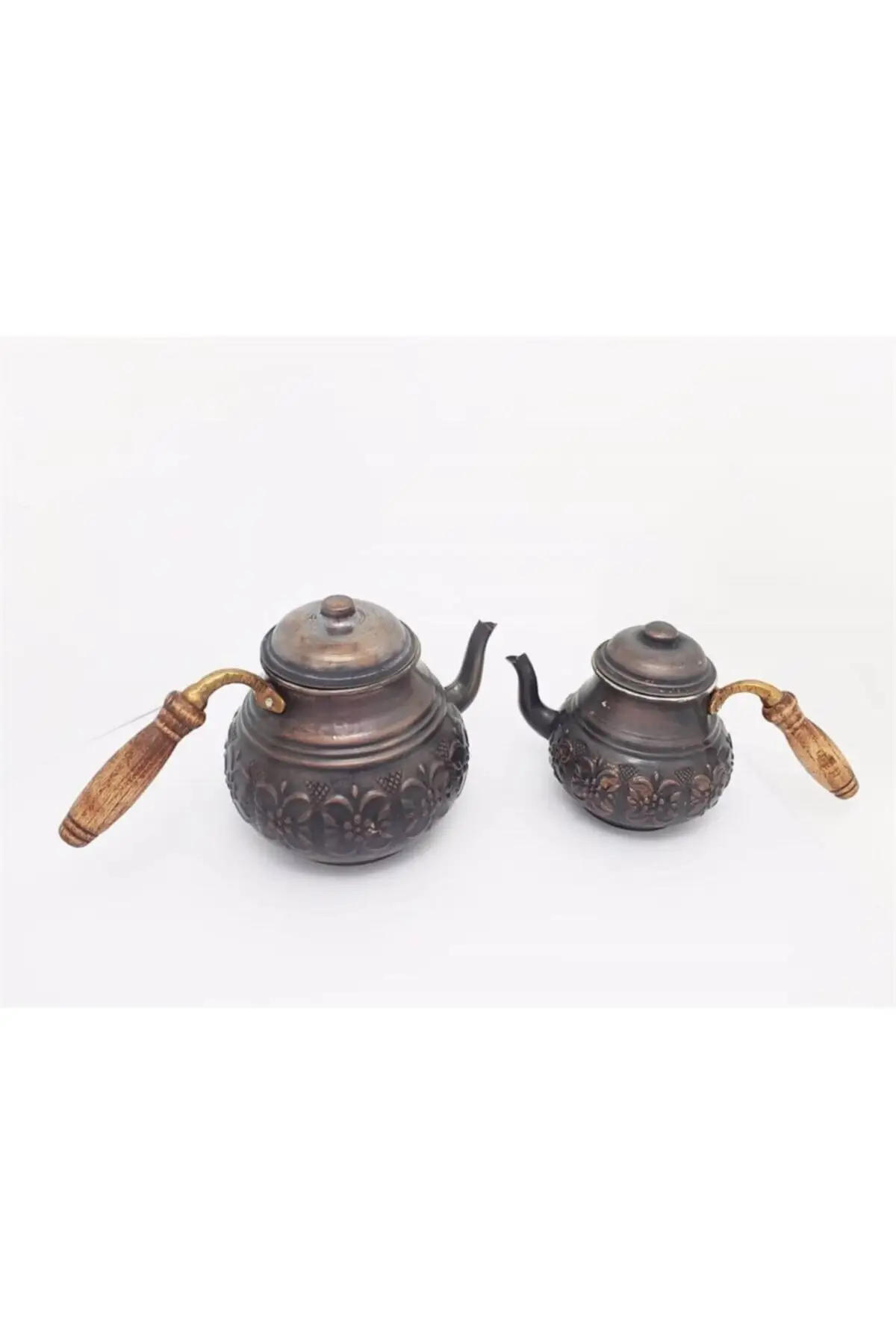 DOLBOVI copper oxide color teapot embossed daisy pattern Cooper Tea Pots Handmade