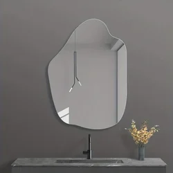 Cotton Shape Irregular Bathroom Acrylic Shatterproof Mirrors, Wall Mirror, Non Glass Mirror Decor for Bedroom, Living Room