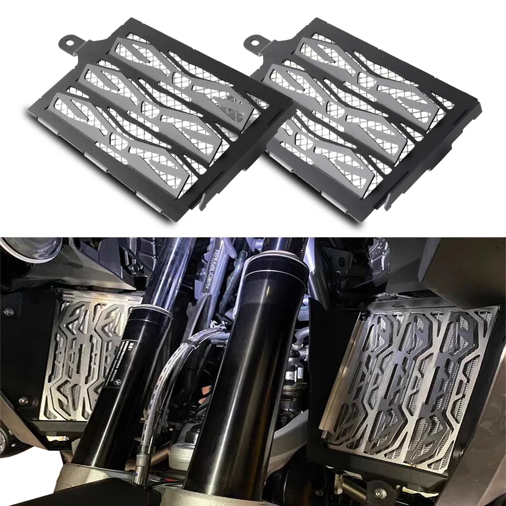 

Motorcycle Radiator Cover For BMW R1250GS ADV GSA Protector Stainless Steel Grille Guard Black Motorbike Water Tank Net