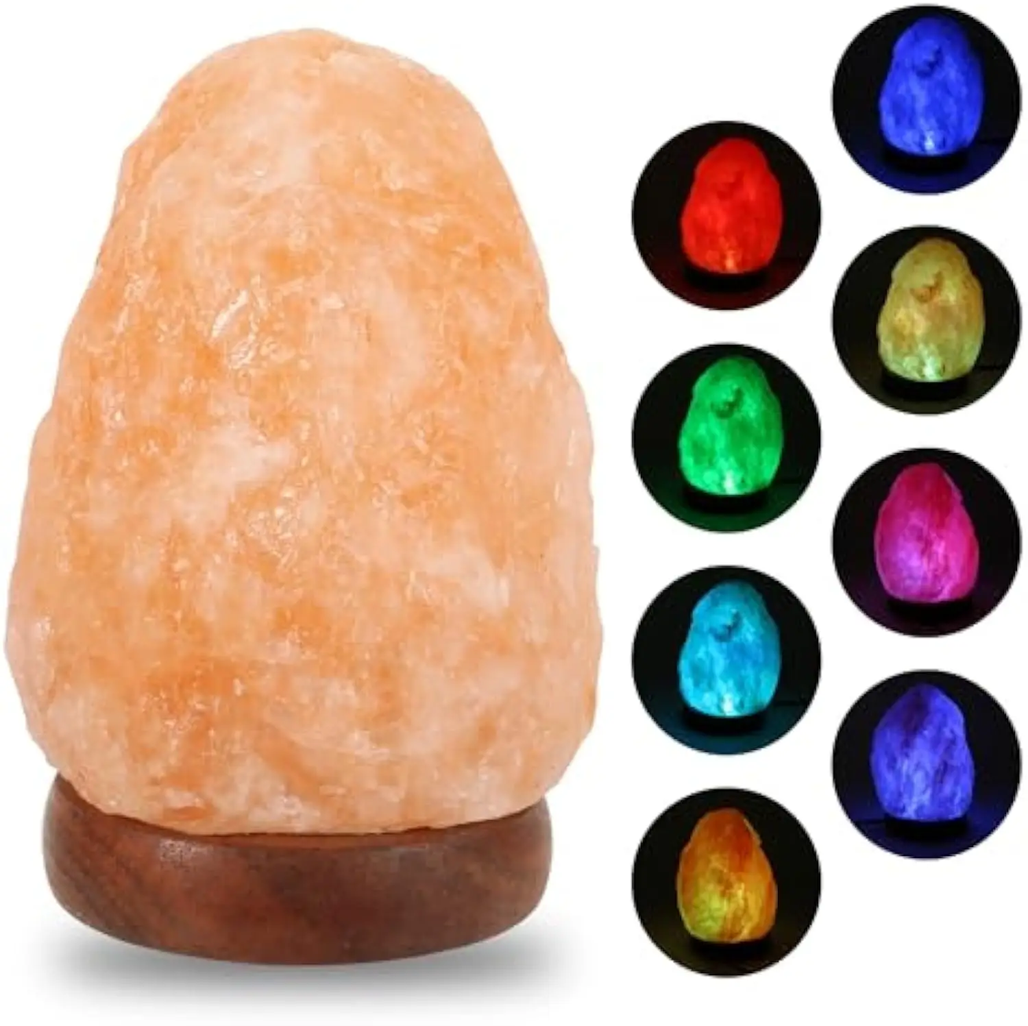 Organic Material Himalayan Salt Lamp 7 Colors Light Emitting Diode Lamp USB Disk Operation Mini Crystal