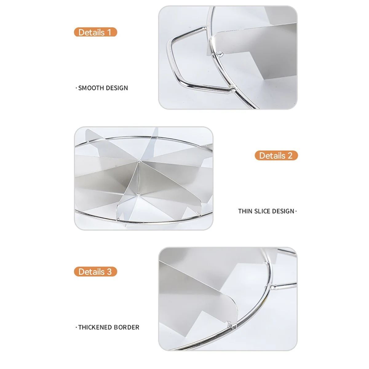 

B59A Stainless Steel Pie Cutter 8-Slice Pie Cutter Creates Beautifully Uniform Slices of Pie