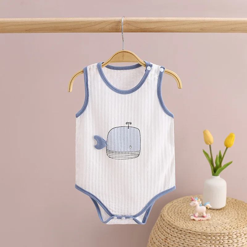 

Summer Thin e Baby Bodysuit Svel No S Cotton Newborn Clothes Pajama Set Comfortable Breathable Baby Outfit