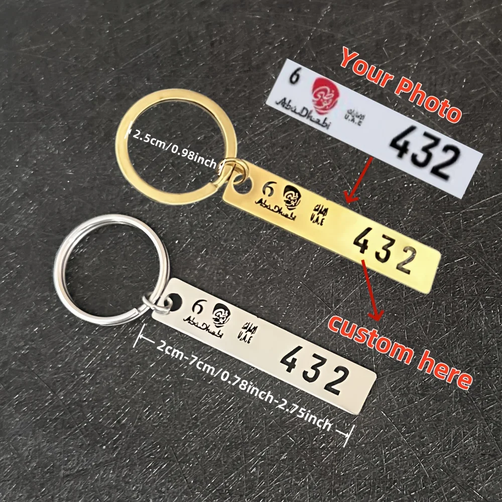 

Personalized Custom license Plate Stainless Steel Handsome Key Ring It Belongs To You The One And Only License Plate Keyring