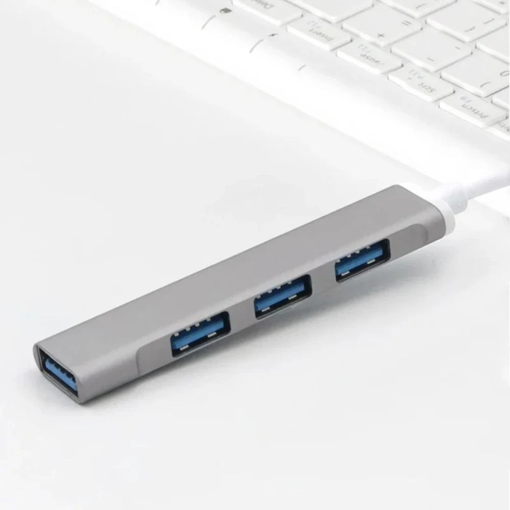 4 منافذ USB 3.0 Hub متعددة المنافذ عالية السرعة نوع C الفاصل مستقرة OTG USB وType-c محول للكمبيوتر ملحقات الكمبيوتر PC #4