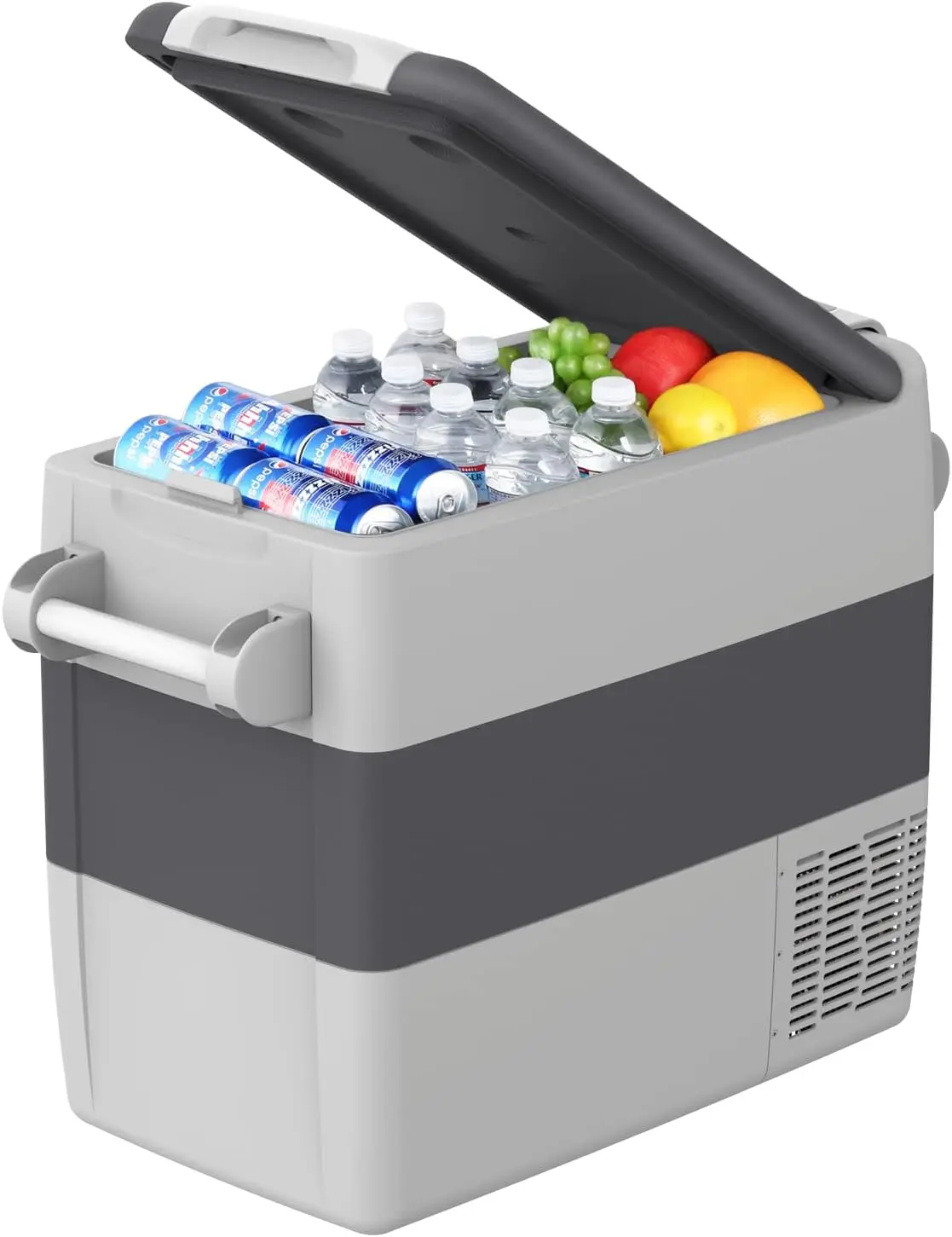 AJ50 Portable Refrigerator,Portable Freezer,53 Quart(50L) Electric Cooler, Car Refrigerator,12/24V DC Cable & 110/240V