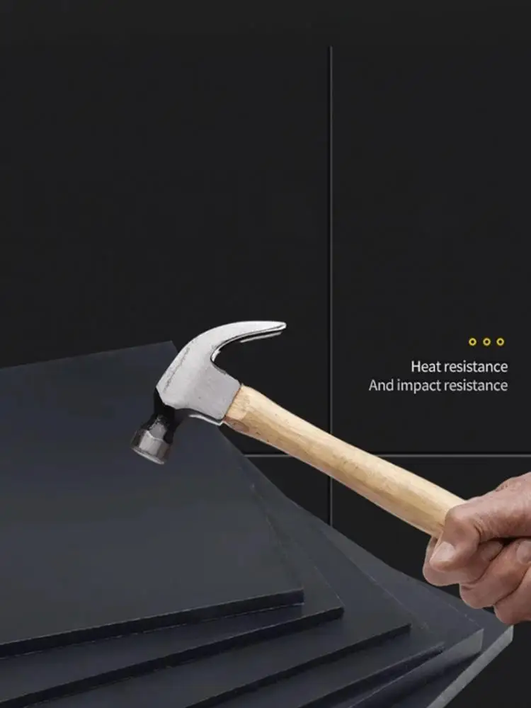 Feuilles de plastique PP, plaque en polypropylène noir résistante à l'usure, épaisseur 2mm-20mm/50x50 100x100 150x150 200x200 250x250 ~ 300x400