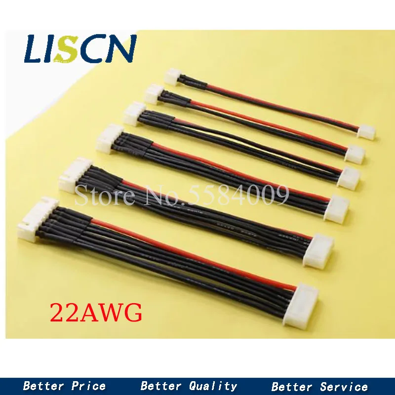 2S 3S 4S 5S 6S 22AWG Balance Cable Charging Power Extension Wire 10/20/30/50CM For RC Drones Rechargeable Lipo Battery B6DIY Toy