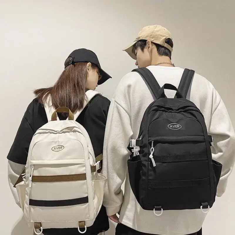 Zipper Backpack Women's Bag 2022 Trend Outdoor Travel Schoolbags for Student Large Capacity Fashion Solid Woman Backbags