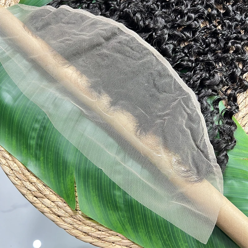 버마산 곱슬머리 5X5 투명 레이스 클로저, 100% 인모, 13x4 레이스 프론탈 스위스 레이스, 프리 플러킹 처리된 인비저블 멜트 스킨