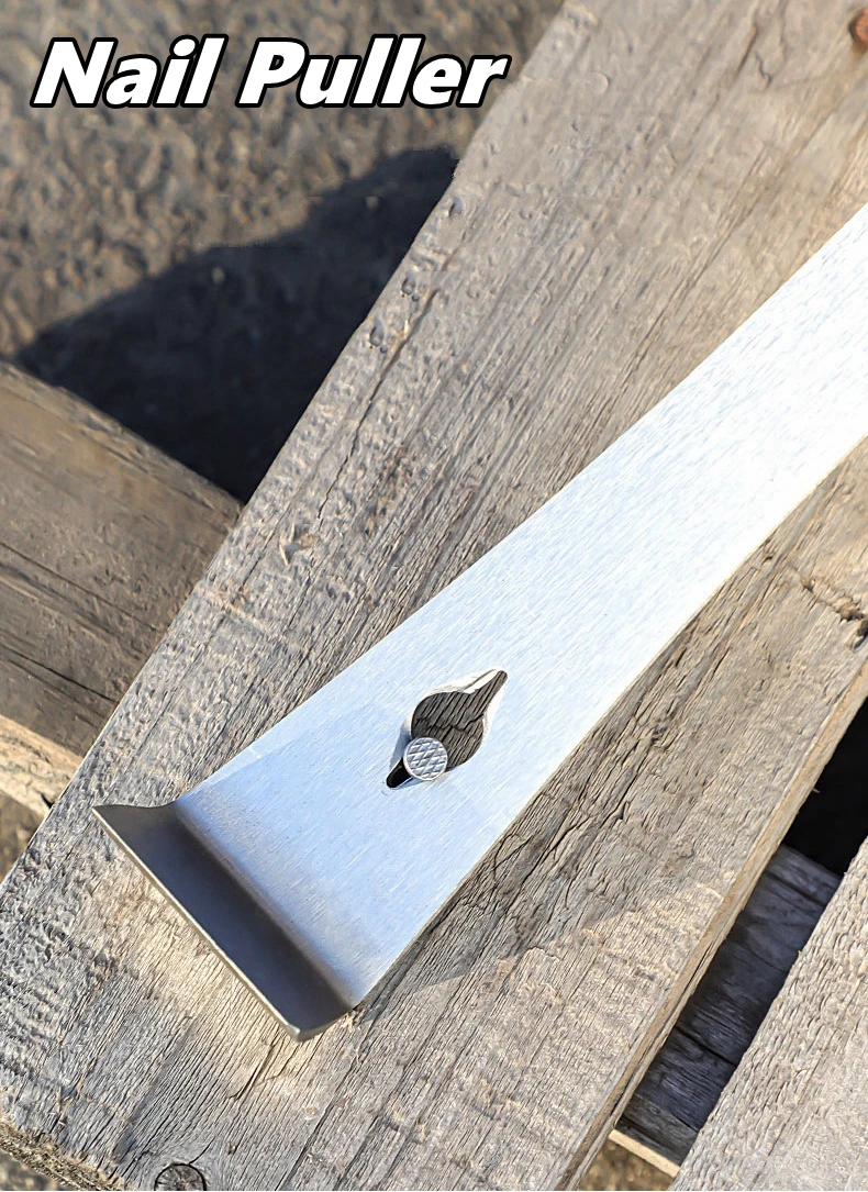 3-in-1-Hebelstangenschaber aus Edelstahl, flacher Metallschaber, Nagelzieher, Holzbrett-Entfernungswerkzeug zum Entfernen von Farbe, Honigschneiden – Detail 4