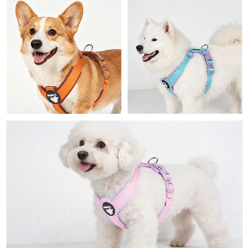 Dog Harness for Small Medium Large Dogs No Pull Breathable Adjustable Pet Chest Strap Outdoor Dog Supplies Puppy Vest Harness