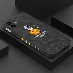 Simpatica custodia per telefono astronauta per iPhone 15 16 Pro Max 14 15 Pro Plus 13 12 Pro Max 11 XR X XS 8 7 custodia morbida in Silicone antiurto