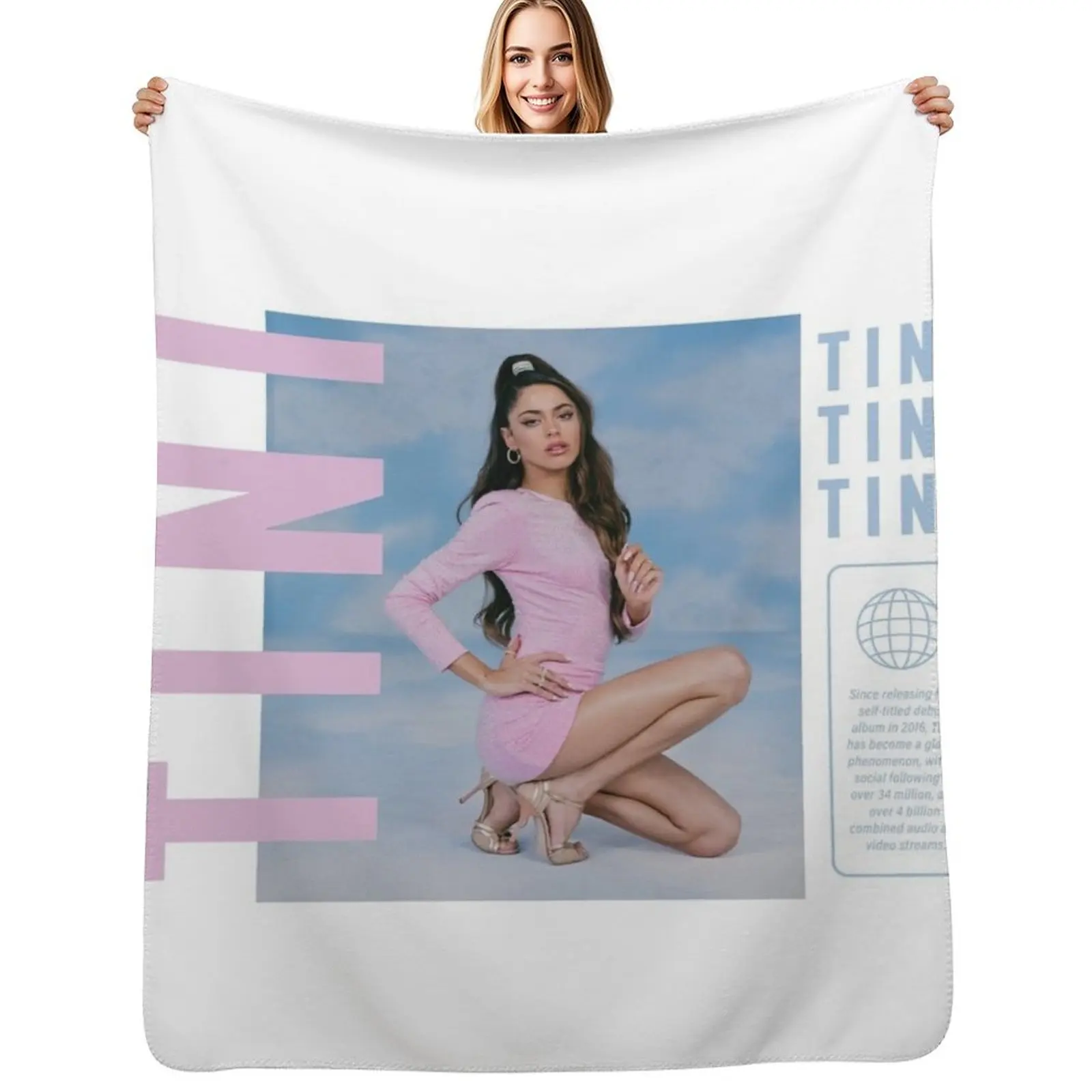 

Tini Tini Tini Throw Blanket Personalized Gift wednesday Blankets