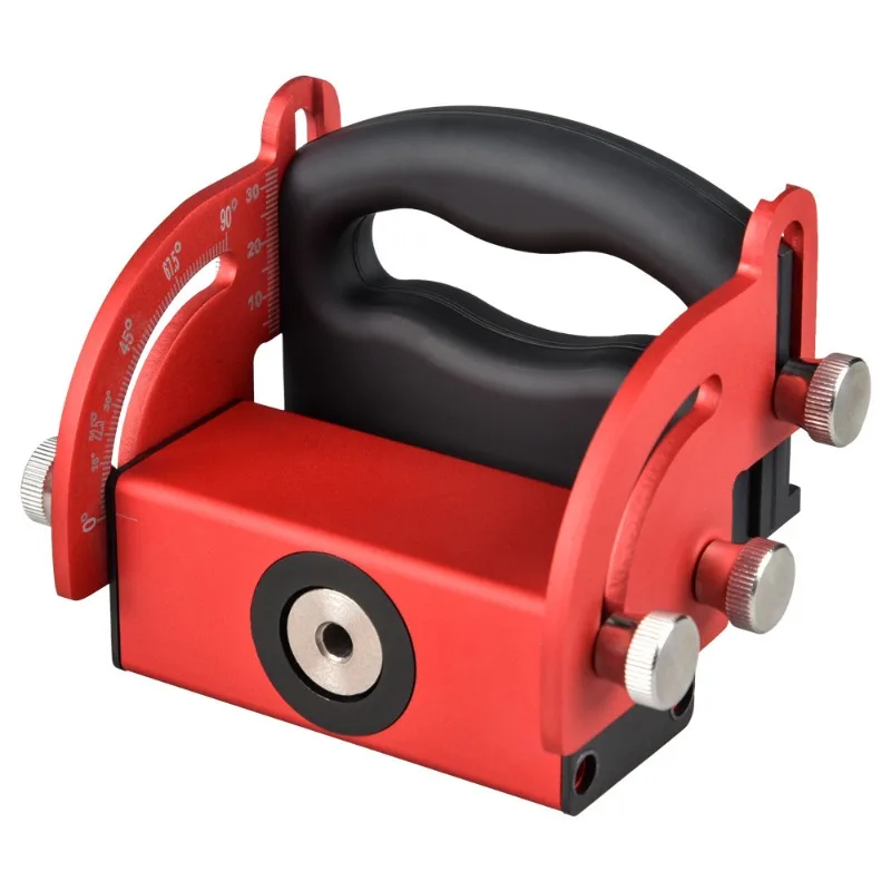 

Многофункциональный позиционер для сверления отверстий под углом из алюминиевого сплава, инструмент для разметки и пробивки отверстий под шипами в дереве.